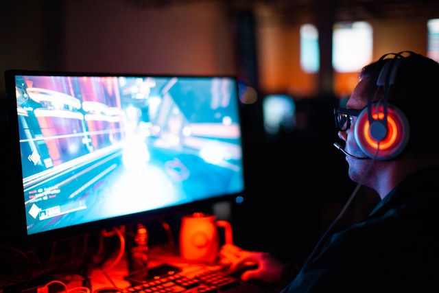 man playing game